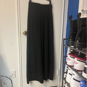 Nasty Gal wide leg black high wasted pants by JCL, size S